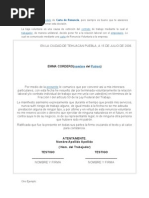 Carta renuncia voluntaria  Gobierno  Política  Prueba 