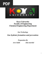 Koya University Faculty of Engineering Chemical Engineering Department