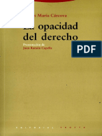 Cárcova (2006) La Opacidad Del Derecho