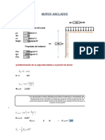 Excel de Muros anclados