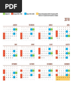 Calendário 2018 TEACD