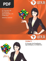 El Proceso de Enseñanza - Aprendizaje y La Didáctica