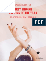 First Singing Evening of The Year: 26 October