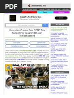 Download Kumpulan Contoh Soal CPNS Tes Kompetensi Dasar TKD Dan Pembahasanya by BEASISWA dan LOWONGAN KERJA SN384511759 doc pdf