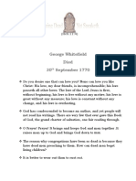 George Whitefield - 30th September 1770
