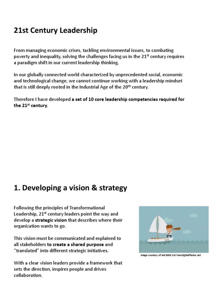10 Essential Leadership Skills for 21st Century | PDF | Leadership ...
