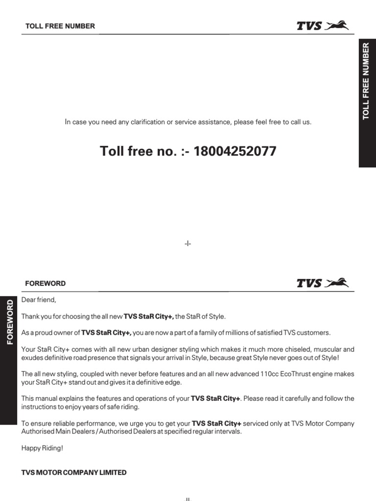 Manuals Tvs Star City Plus Pdf Brake Vehicles