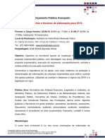 Folder Curso Orçamento Público 2019