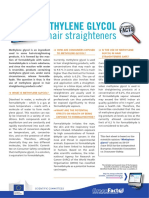 Methylene Glycol in Hair Products PDF