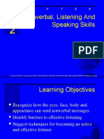 Nonverbal, Listening and Speaking Skills