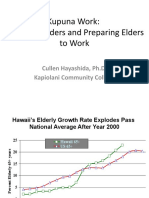 Kupuna Work: Caring For Elders and Preparing Elders To Work: Cullen Hayashida, Ph.D. Kapiolani Community College