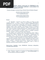 Propostas de Soluções Técnicas Transversais Do PRODHAM Para Mitigação Dos Efeitos Da Degradação Ambiental e Socioeconômica Em Microbcias Hidrogáficas Do Ceará.