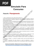 Simulado Planejamento PDF