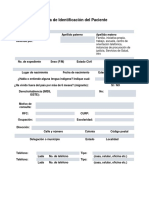 Ficha de Identificación Del Paciente 01