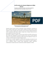 Relatório Aponta 60 Mortes de Crianças Indígenas Em Mato Grosso