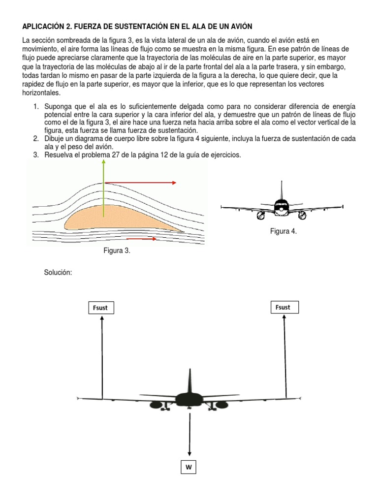 Fuerza de Sustentación en Aviones | PDF | Avión | Ingeniería Aeroespacial