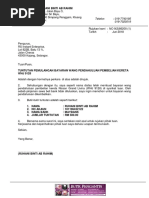 Surat Rasmi Insurans Nashanorla