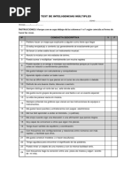 Test de Inteligencias. Multiples