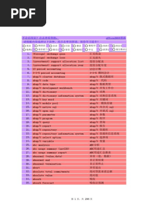 Sap中英文词典完整版 Pdf