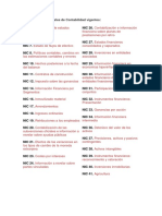 Normas Internacionales de Contabilidad Vigentes