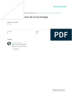 Sobre Los Origenes de La Sociologia PDF