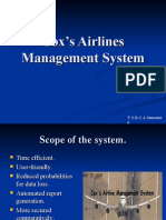 Cox's Airlines Management System