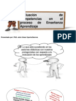 Evaluación de Los Aprendizajes Por Competencias