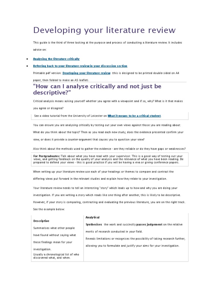 How to write a literature review for a research paper image