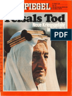 Der Spiegel - Feisals Tod Neue Kriegsgefahr in Nah-Ost