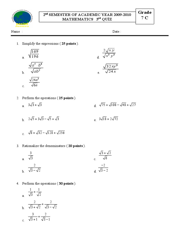Ab Ab: Grade 7 C | PDF