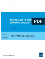 ADB - Constraint To Indonesia's Economic Growth PDF