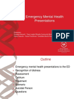 Emergency Mental Health Presentations