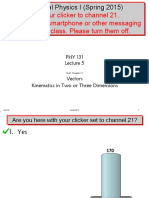 Set Your Clicker To Channel 21. Do Not Use A Smartphone or Other Messaging Devices in Class. Please Turn Them Off