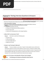 Top 100 Automation Testing Interview Questions - Most Automation Testing Interview Questions and Answers - Wisdom Jobs