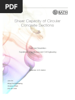 Shear Capacity of Circular Sections Online