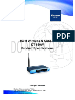 Data Sheet 150m Wireless N Adsl2 Routerdt 850w PDF