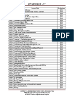 JAVA Project List