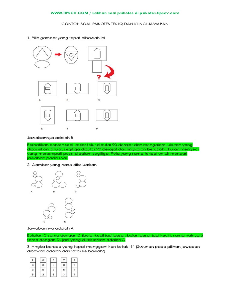 CONTOH SOAL PSIKOTES TES IQ DAN KUNCI JAWABAN.pdf