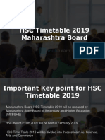 HSC Timetable 2019 Maharashtra Board