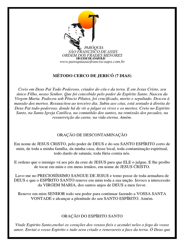 Oração Cerco de Jericó Completo Formação Leonina LL | Josué | Oração
