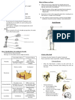 Axial Bones: Calcium Carbonate Calcium Phosphate