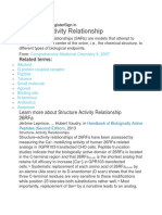 Structure Activity Relationship: Related Terms