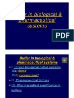 Buffer in Biological & Pharmaceutical Systems