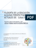 Filosofia de La Educacion