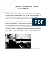 Contexto Historico y Biografía de Gabriel García Marquez