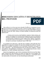 4.2 Dimensión Educativa y Deontología Del Profesor