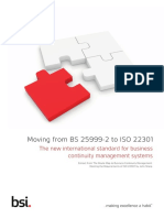 BSI BS25999 To ISO22301 Transition UK EN PDF