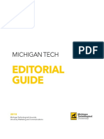 Michigan Tech: Editorial Guide