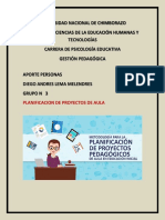 Universidad Nacional de Chimborazo Facultad de Ciencias de La Educación Humanas Y Tecnologías Carrera de Psicología Educativa Gestión Pedagógica