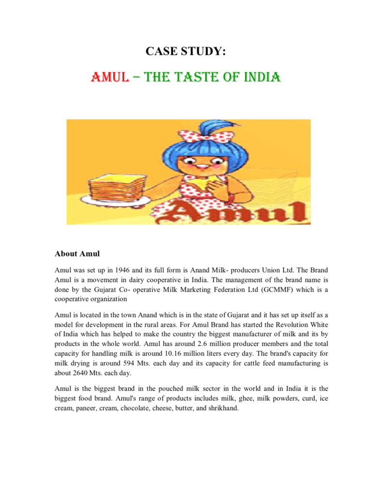 Amul case study supply chain management ppt